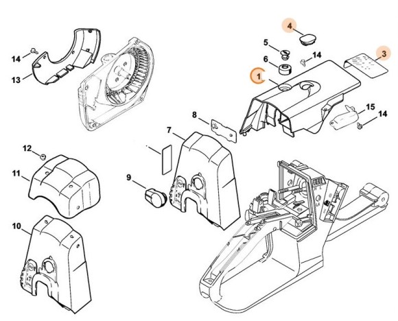 Кожух STIHL 11210801605