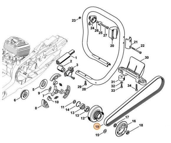 Ремень зубчатый 4PK924LB (94900007920)