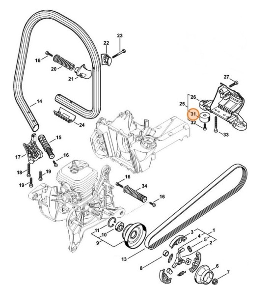 Резиновий буфер STIHL 42057909300