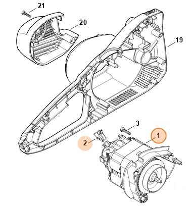 Електродвигун 230В/50Гц STIHL 12096000207