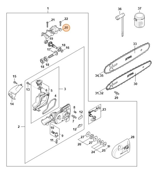 Кришка редуктора STIHL 41826410401