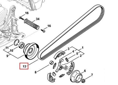 Ремень зубчатый 5PJ746LB (94900007901)
