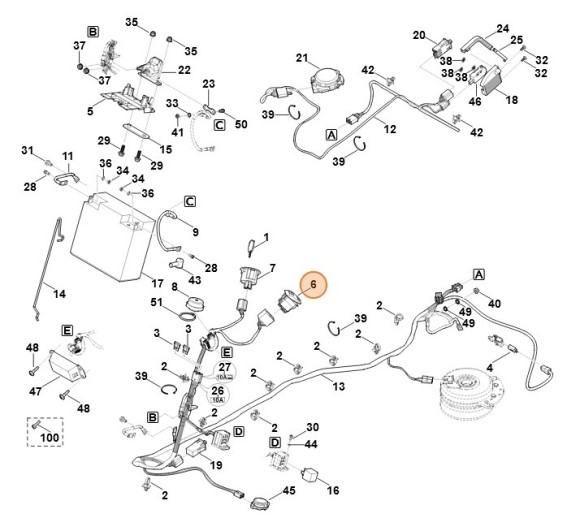 Вимикач STIHL 61404300520