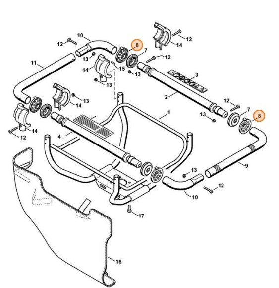 Гумовий буфер STIHL 43137929300
