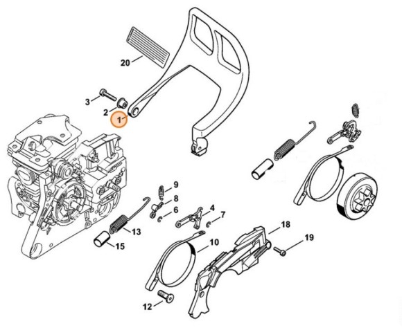 Устройство для защиты рук STIHL (11337929101)