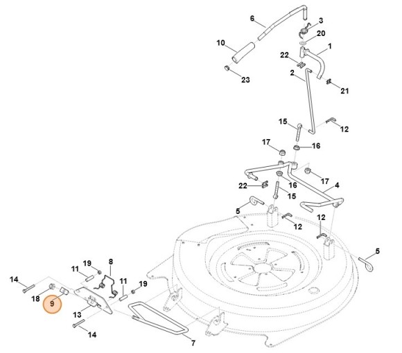 Шарнірний елемент STIHL 61607634100 Шарнірний елемент STIHL 61607634100