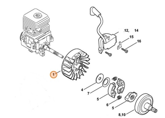 Маховик STIHL 41404001202