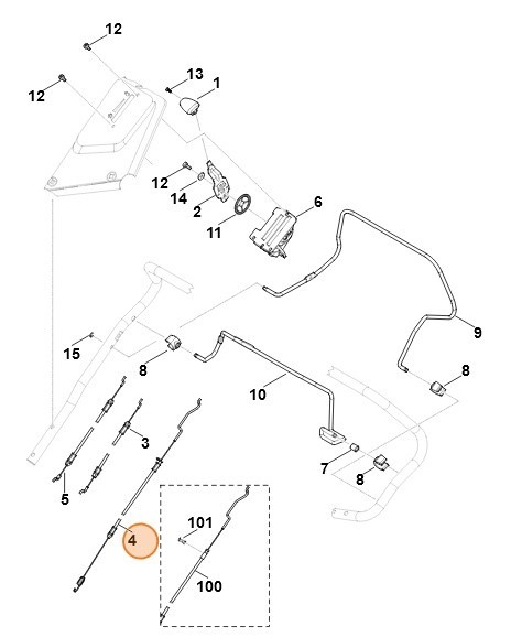 Трос STIHL 63747007511