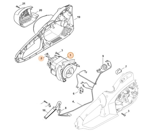 Електродвигун 230В/50Гц STIHL 12106000201