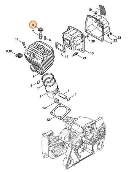 Захисне прикриття STIHL 11220841405 Захисне прикриття STIHL 11220841405