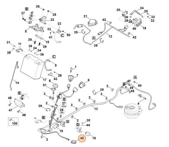 Вимикач STIHL 61704300541
