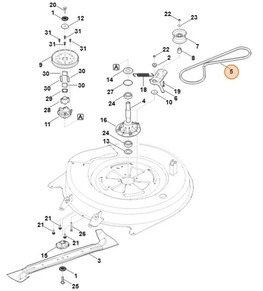 Ремень клиновый (61407042110)