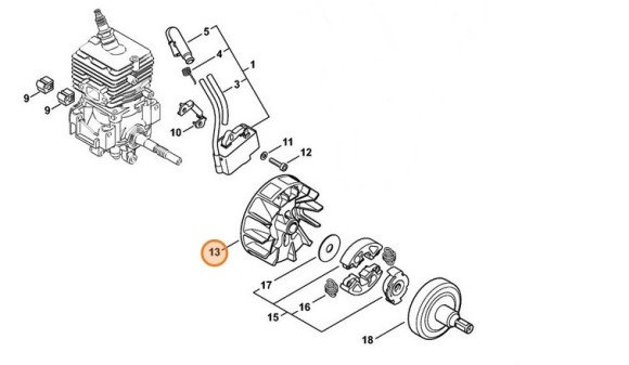 Маховик STIHL 41444001203
