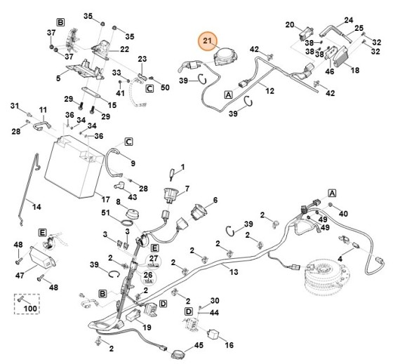 Вимикач STIHL 61704300550