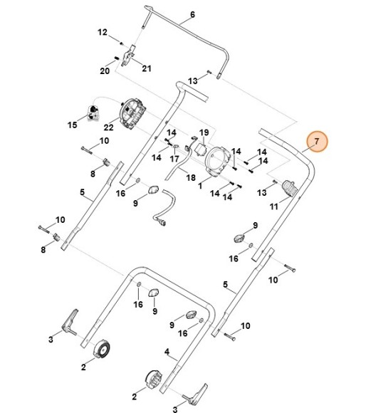 Верхня частина ведучої ручки STIHL 62917803000