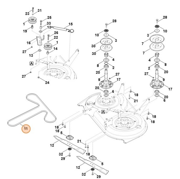 Ремень клиновый (61657042100)