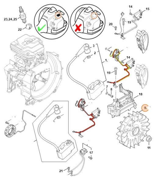 Маховик STIHL 41474001202