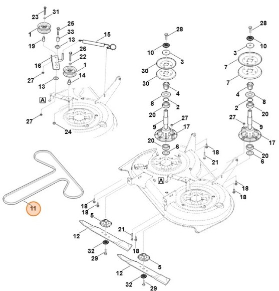 Ремень клиновый (61657042110)