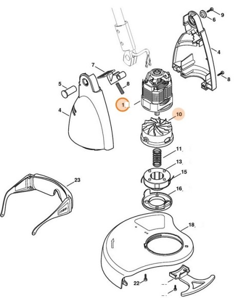 Електродвигун 230-240В, 50Гц STIHL 48156000205