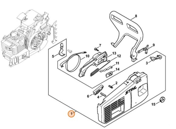 Кришка ланцюгової зірочки STIHL 11296401702