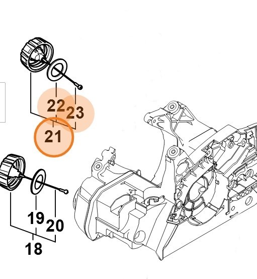 Кришка масляного бака STIHL 00003500542