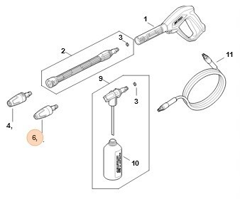 Роторна форсунка STIHL (RE025001606)
