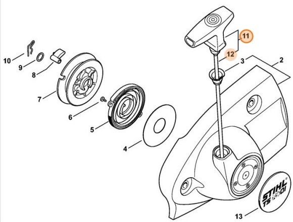 Рукоятка ElastoStart, діам.4мм STIHL 00001903417