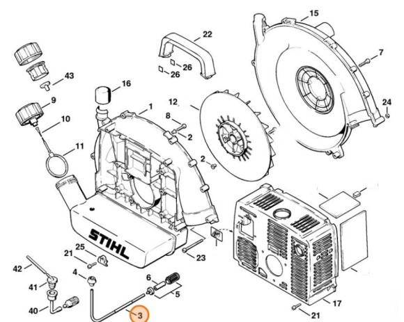 Шланг STIHL 42033507600