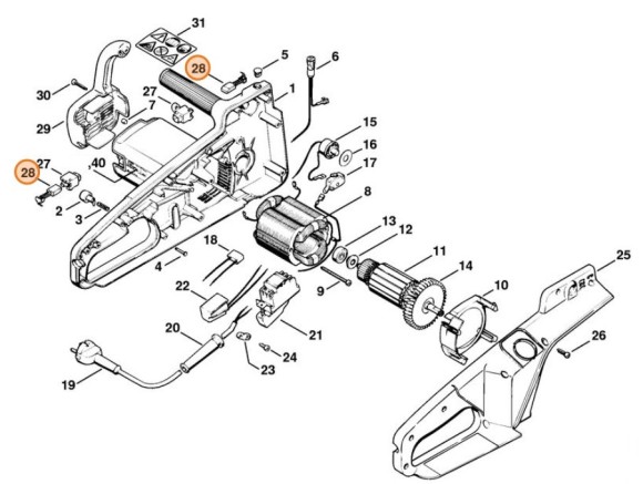 Набор угольных щеток (12070071005)