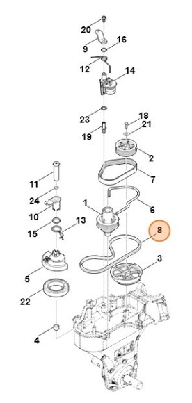 Ремень клиновый (62417115010)