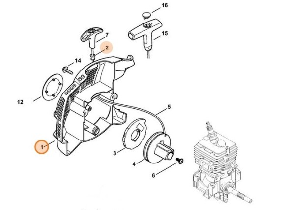 Крышка стартера (41441900406)