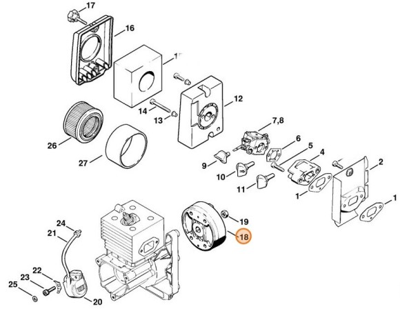 Маховик STIHL 42034001200