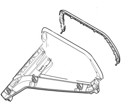 Верхня частина рукоятки STIHL WB217803000 Верхня частина рукоятки STIHL WB217803000