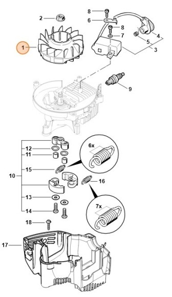 Маховик STIHL 42374001202