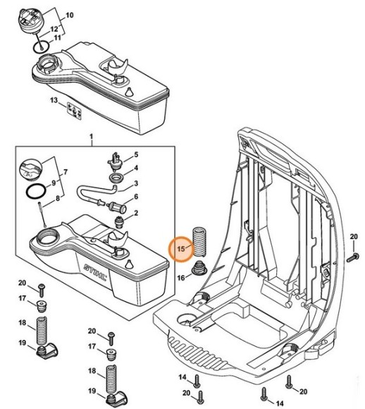 Пружина STIHL 42447913107