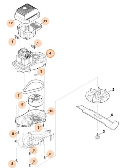 Електродвигун 230В (1,2кВт) STIHL 63206000201
