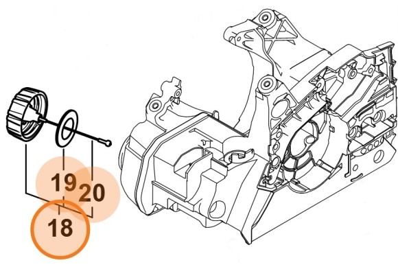 Кришка паливного бака STIHL 00003500546