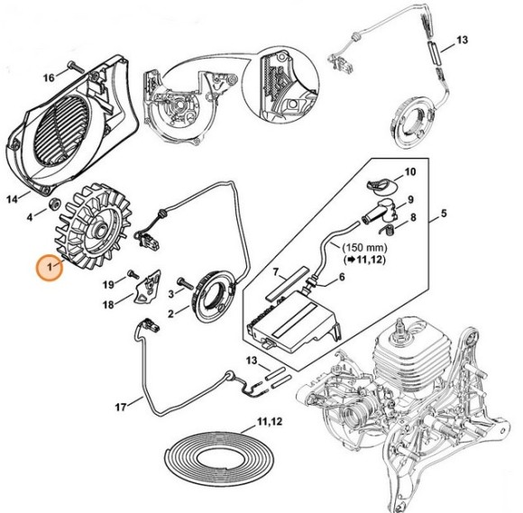 Маховик STIHL 42504001200