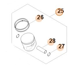 Поршень, діам. 60мм STIHL 11240302006