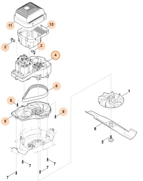 Електродвигун 230В/1,5кВТ STIHL 63386000203