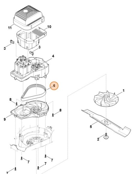 Ремень клиновый (63387042100)