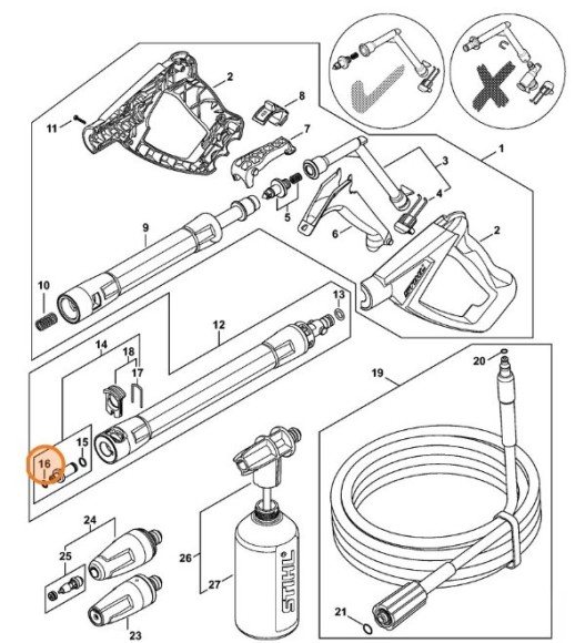 Різьбова пробка N7x1,2-NBR90 STIHL 96459517470