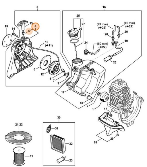 Крышка стартера (41821900401)