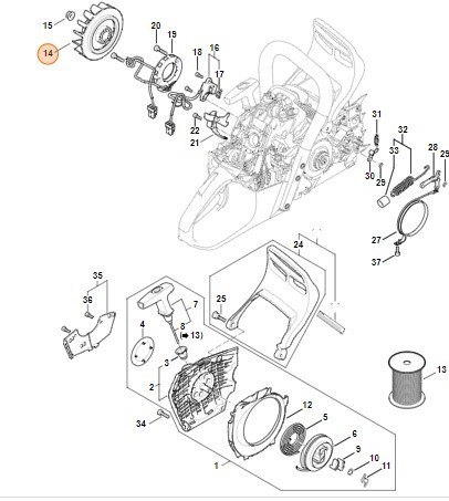 Маховик STIHL 11474001201