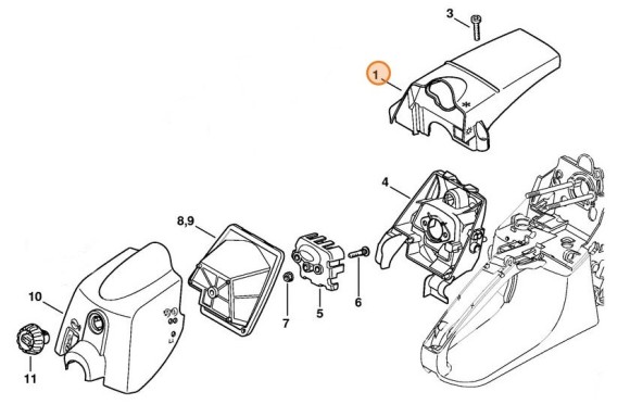 Кожух STIHL 11330840900