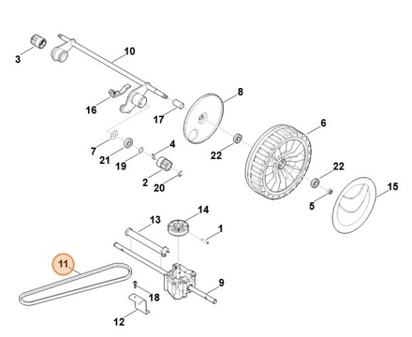 Ремень клиновый (63407042110)