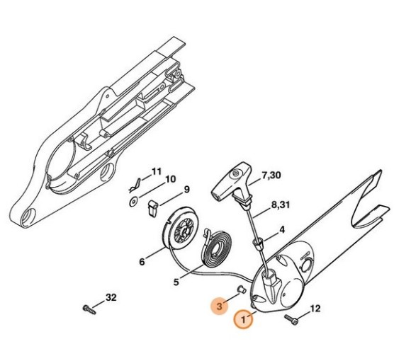 Крышка стартера (42231900411)