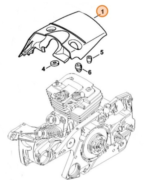 Кожух STIHL 11380840903