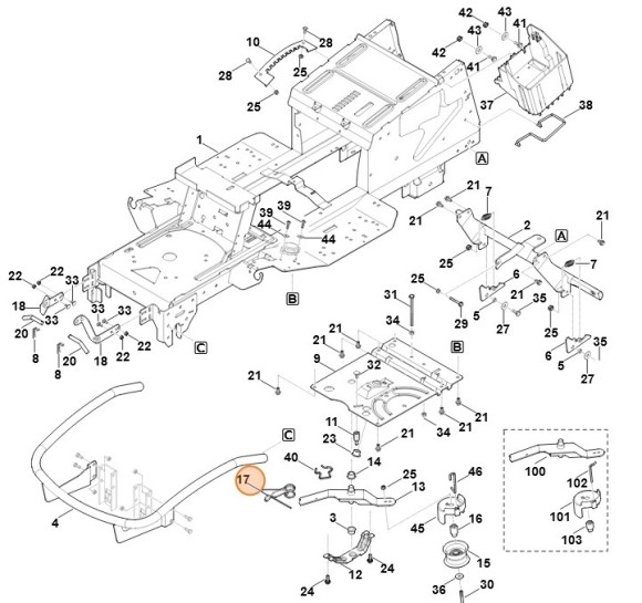 Пружина STIHL 61707043900