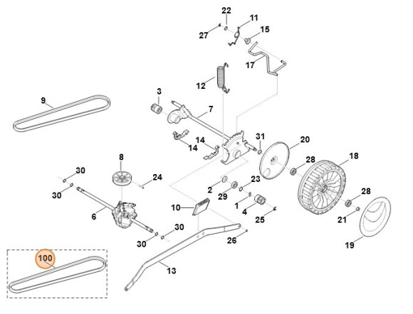 Ремень клиновый (63607042111)
